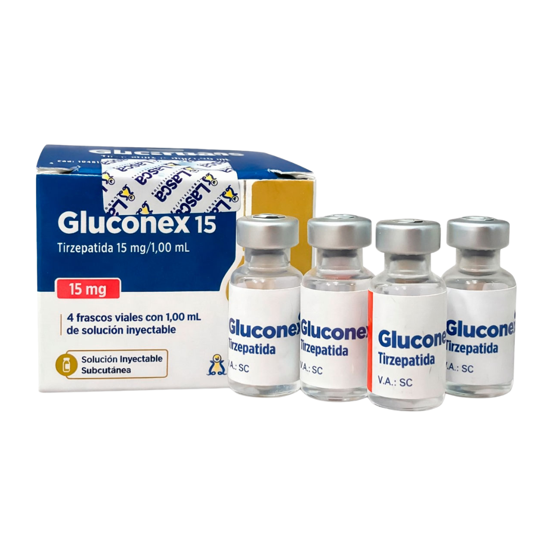 TIRZE GLUCONEX 15MG - 4 VIAL